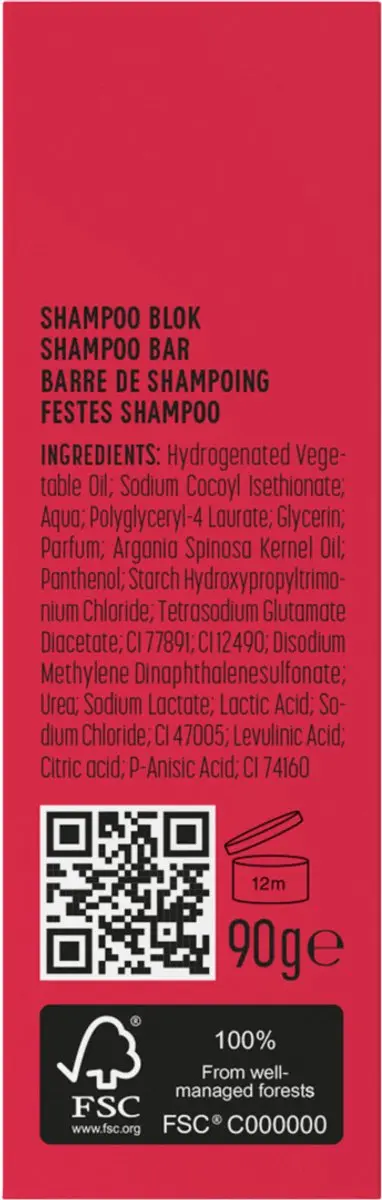Marcel's Green Soap Shampoobar Argan & Oudh 90g