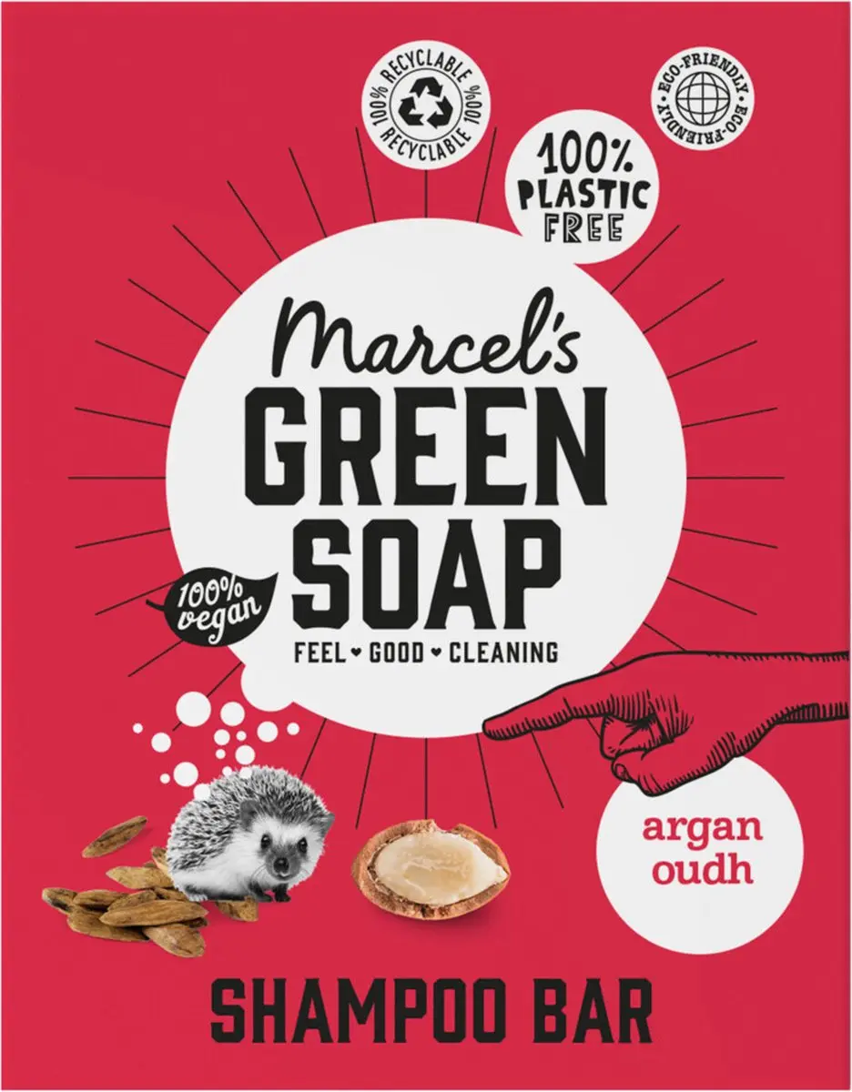 Marcel's Green Soap Shampoobar Argan & Oudh 90g