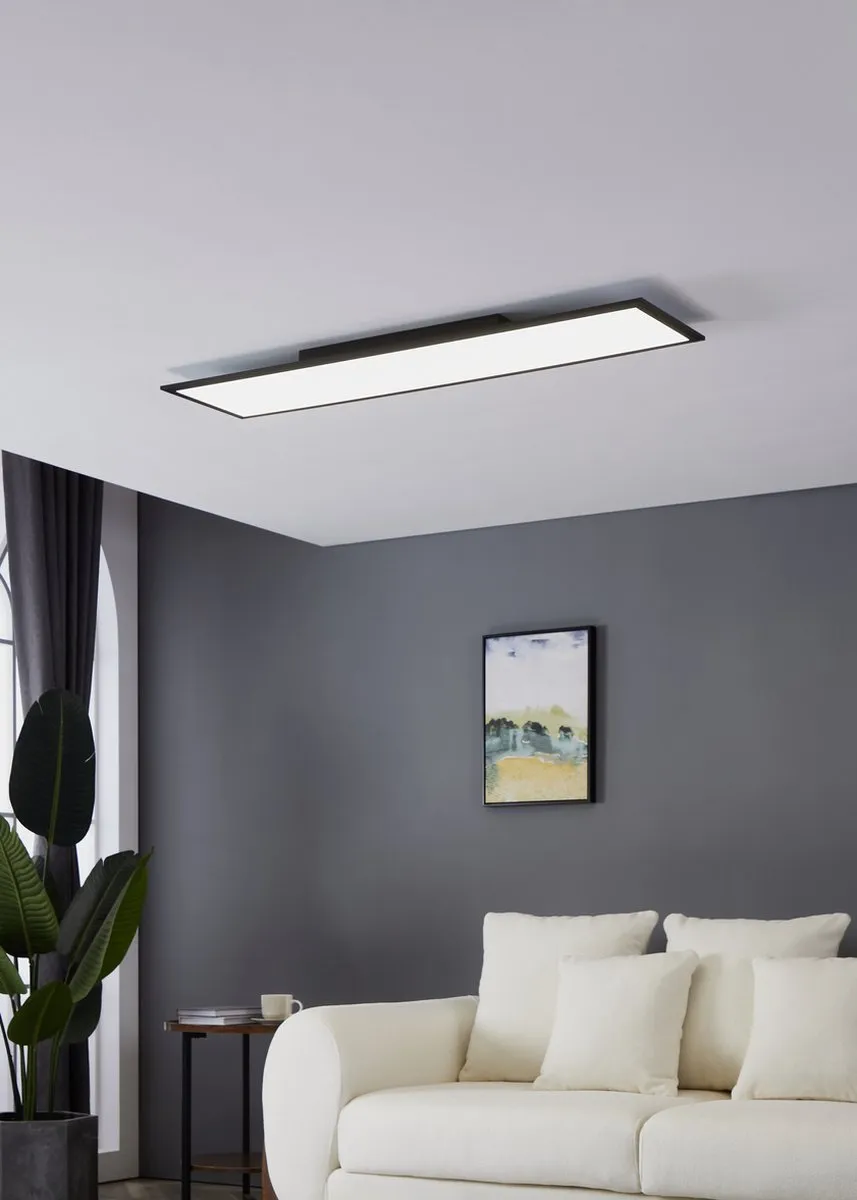 Eglo Salobrena 1 Plafondlamp 120cm - Zwart/Wit