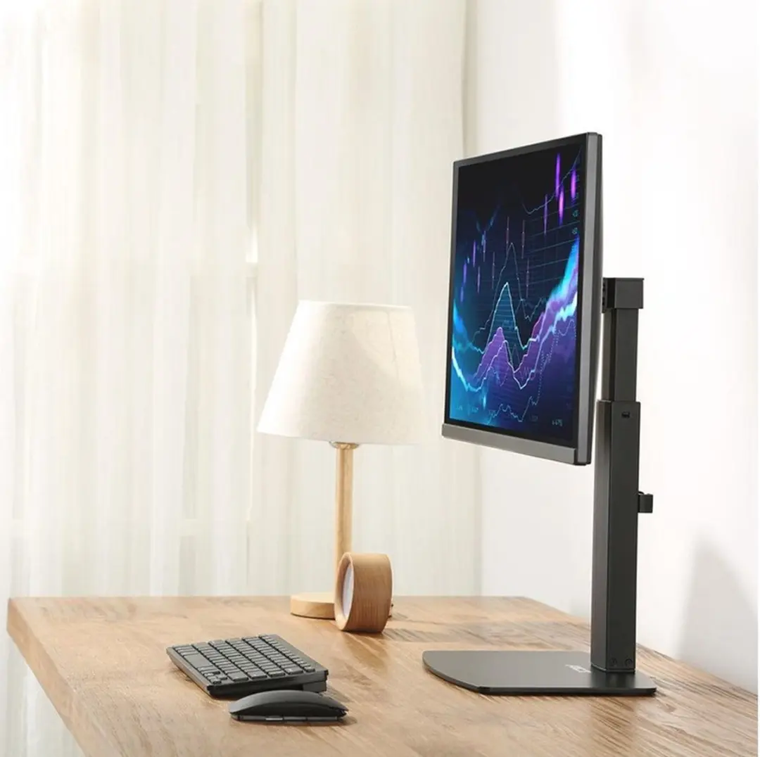 ACT AC8331 Gasveer Monitorbureausteun 32" - Zwart
