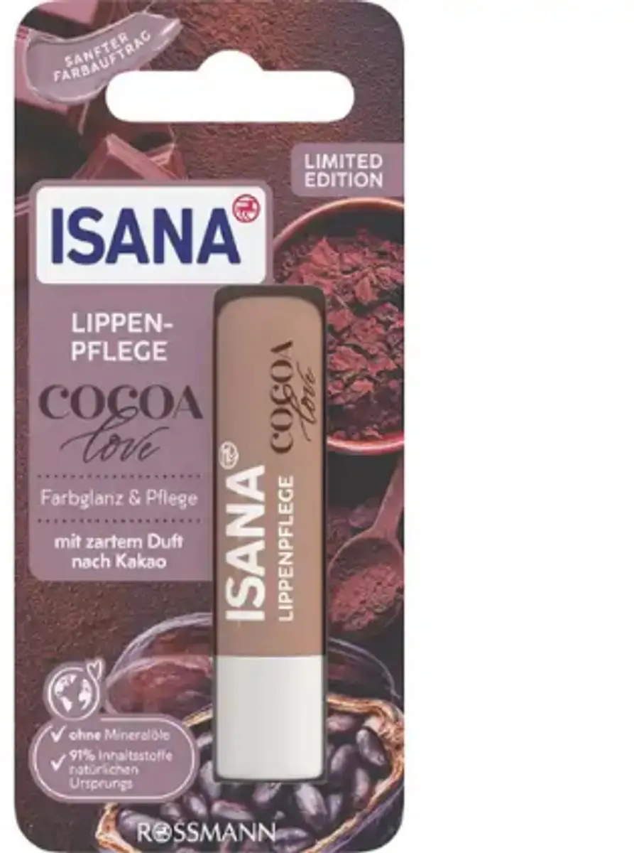 Isana Lippenbalsem Cocoa Love 4,8g