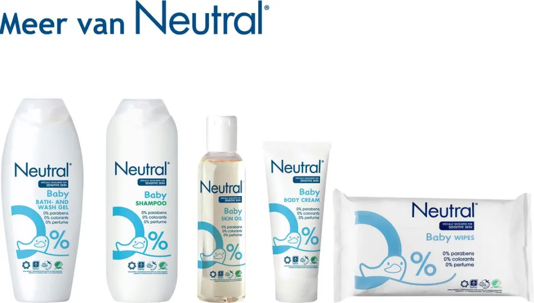 Neutral Parfumvrij Babywasgel 250ml