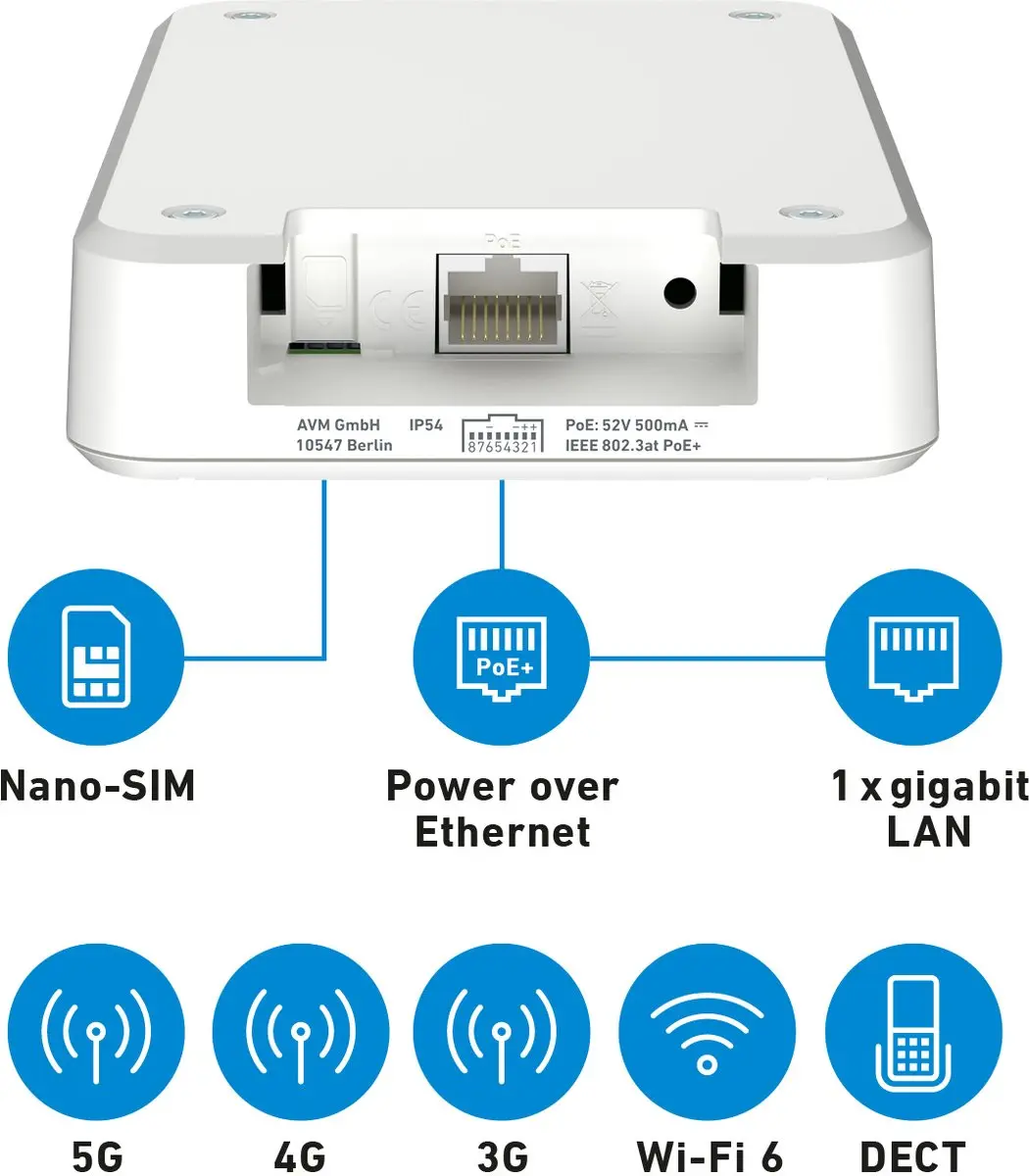 FRITZ!Box 6860 5G Edition Draadloze Router - WiFi 6 - Wit