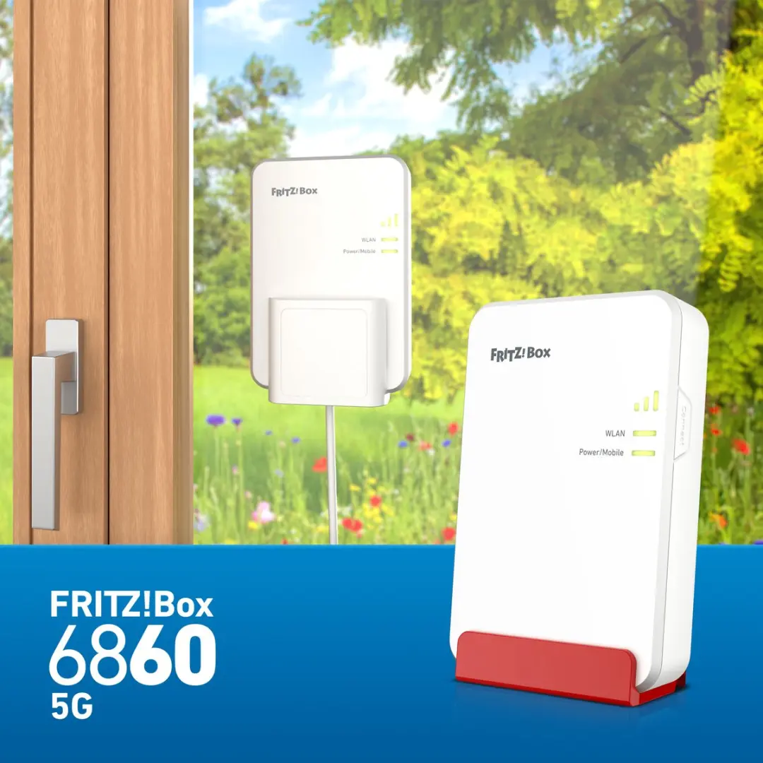 FRITZ!Box 6860 5G Edition Draadloze Router - WiFi 6 - Wit - afbeelding 6 van 6