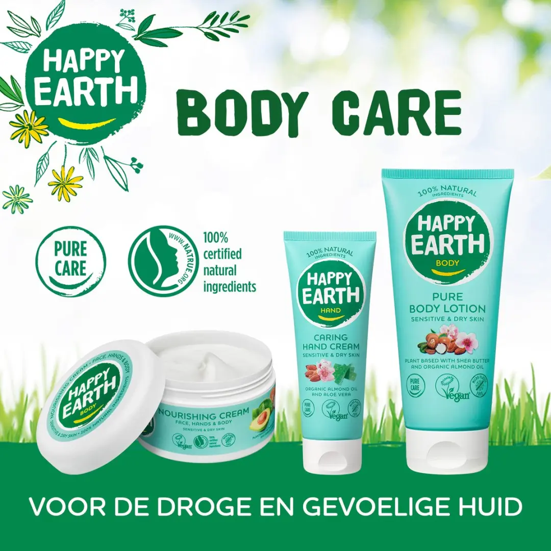 Happy Earth Handcrème Sensitive & Dry Skin 75ml - afbeelding 6 van 6