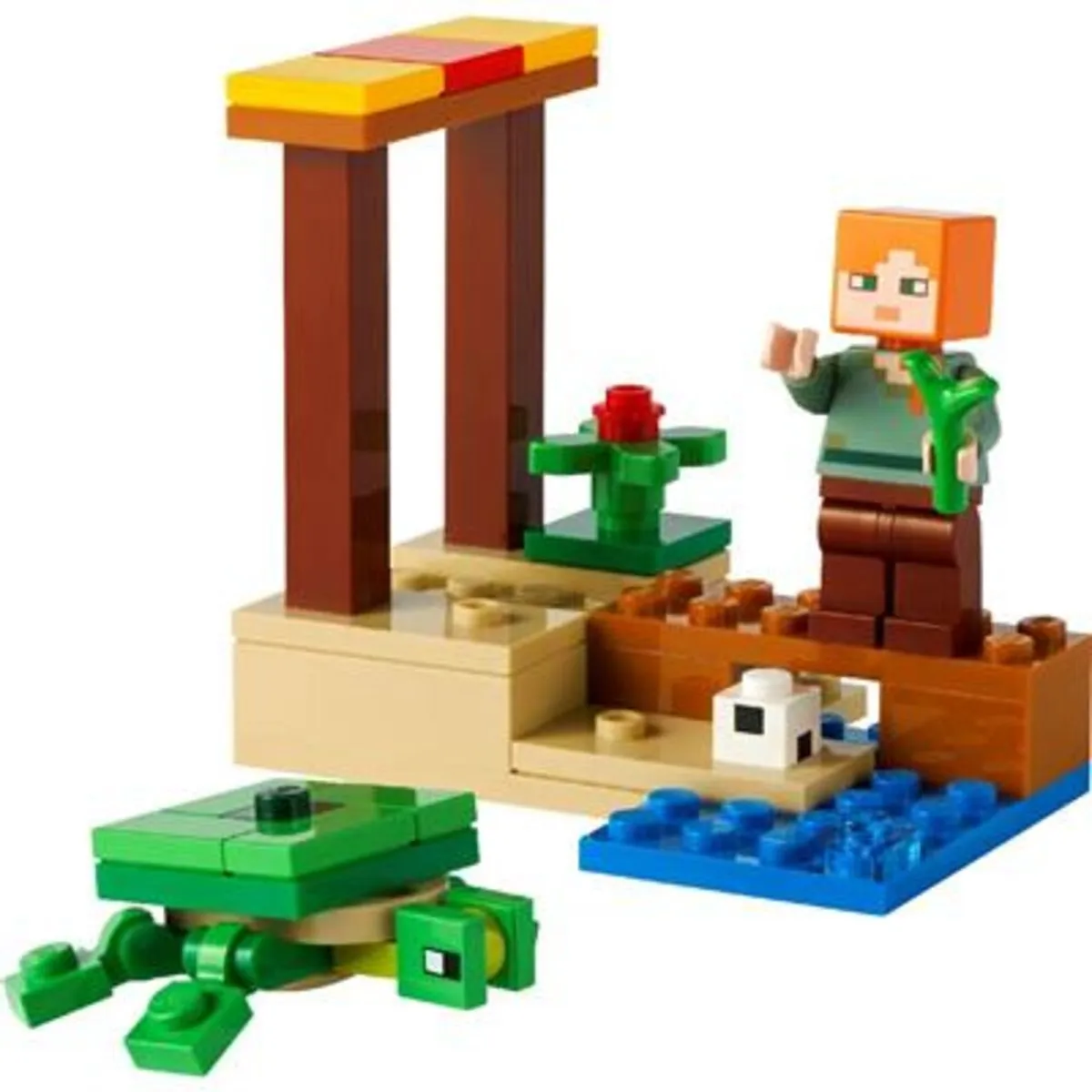 LEGO Minecraft Strand met Schildpad 30432 - 46 Stukken - afbeelding 3 van 4