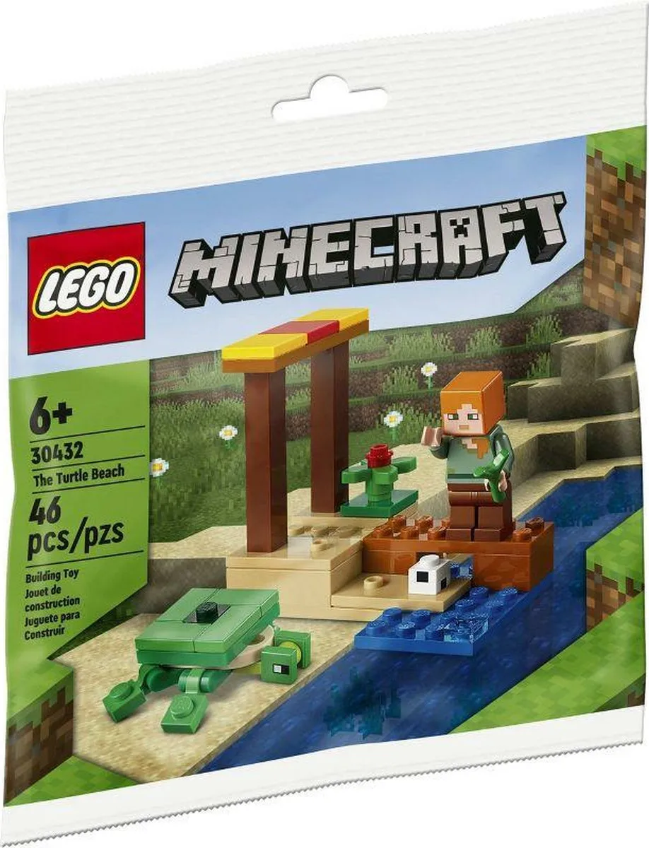 LEGO Minecraft Strand met Schildpad 30432 - 46 Stukken - afbeelding 2 van 4