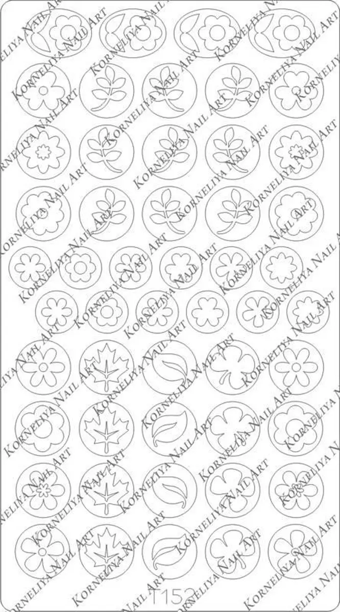 Korneliya Deep Design DD152 Nagelstickers