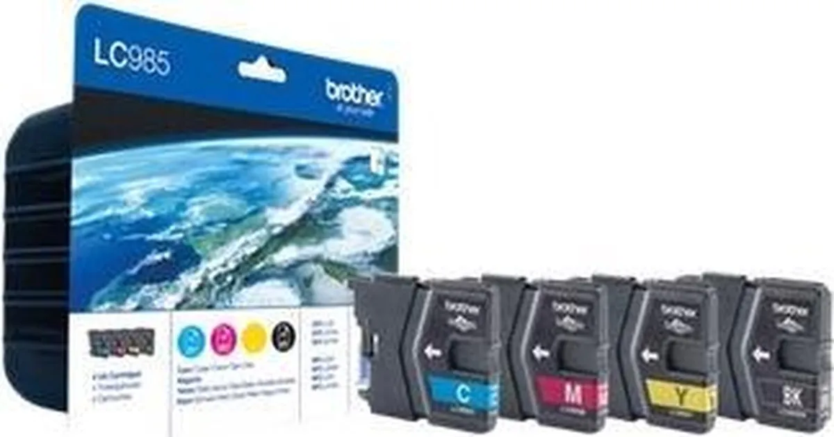 Brother LC985 Value Pack RF Inktcartridges - Zwart - 5 Stuks