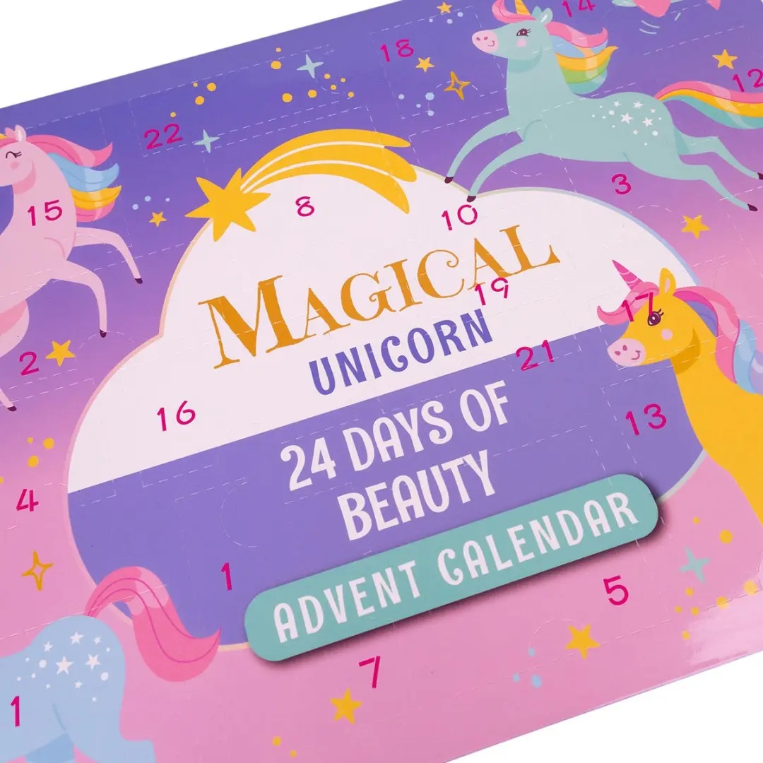 Accentra Beauty Meisjes Unicorn Make-up Adventskalender 2025 - 24 Stuks - Roze