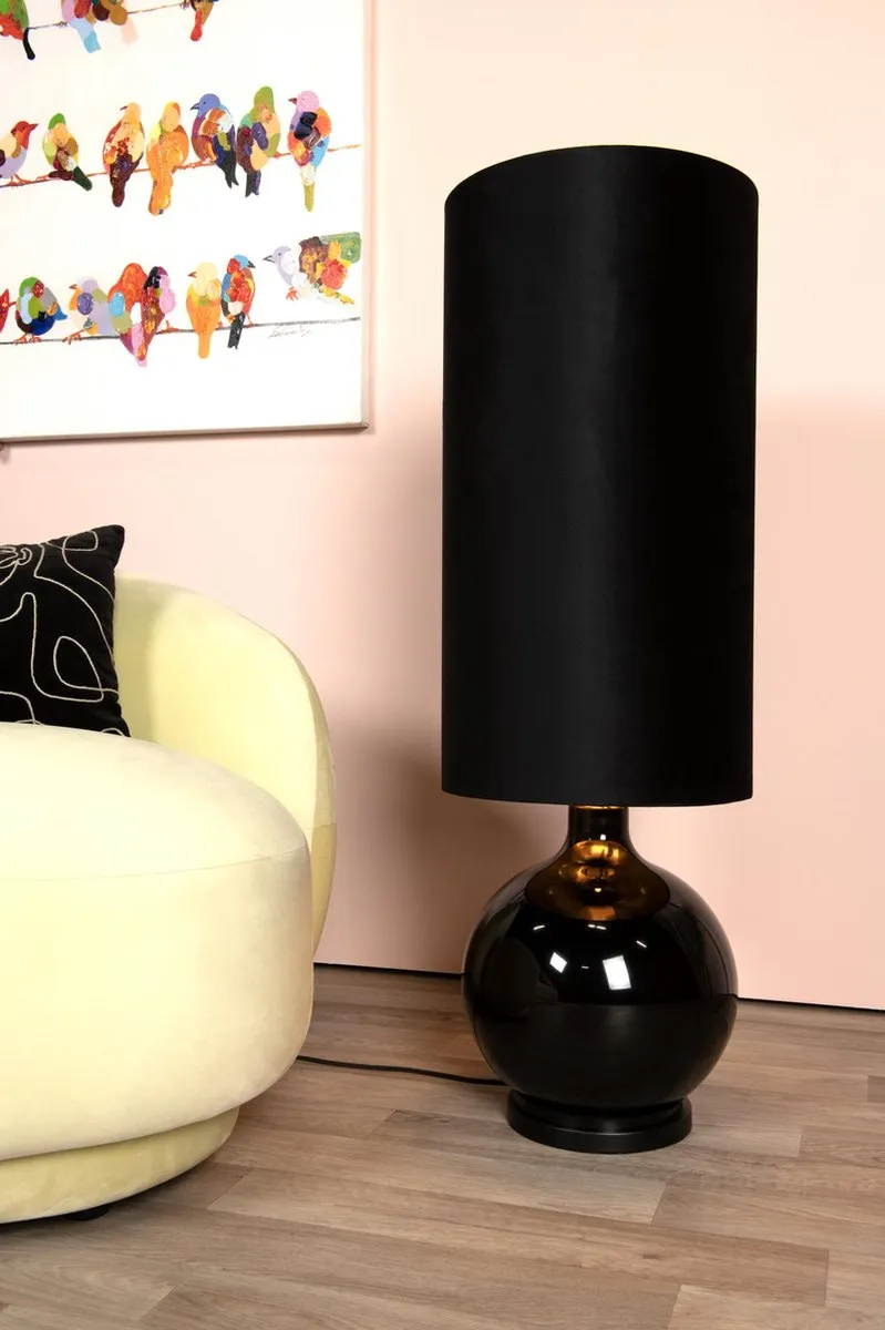 Lucide ESTERAD Vloerlamp Ø34cm - 1xE27 - Zwart