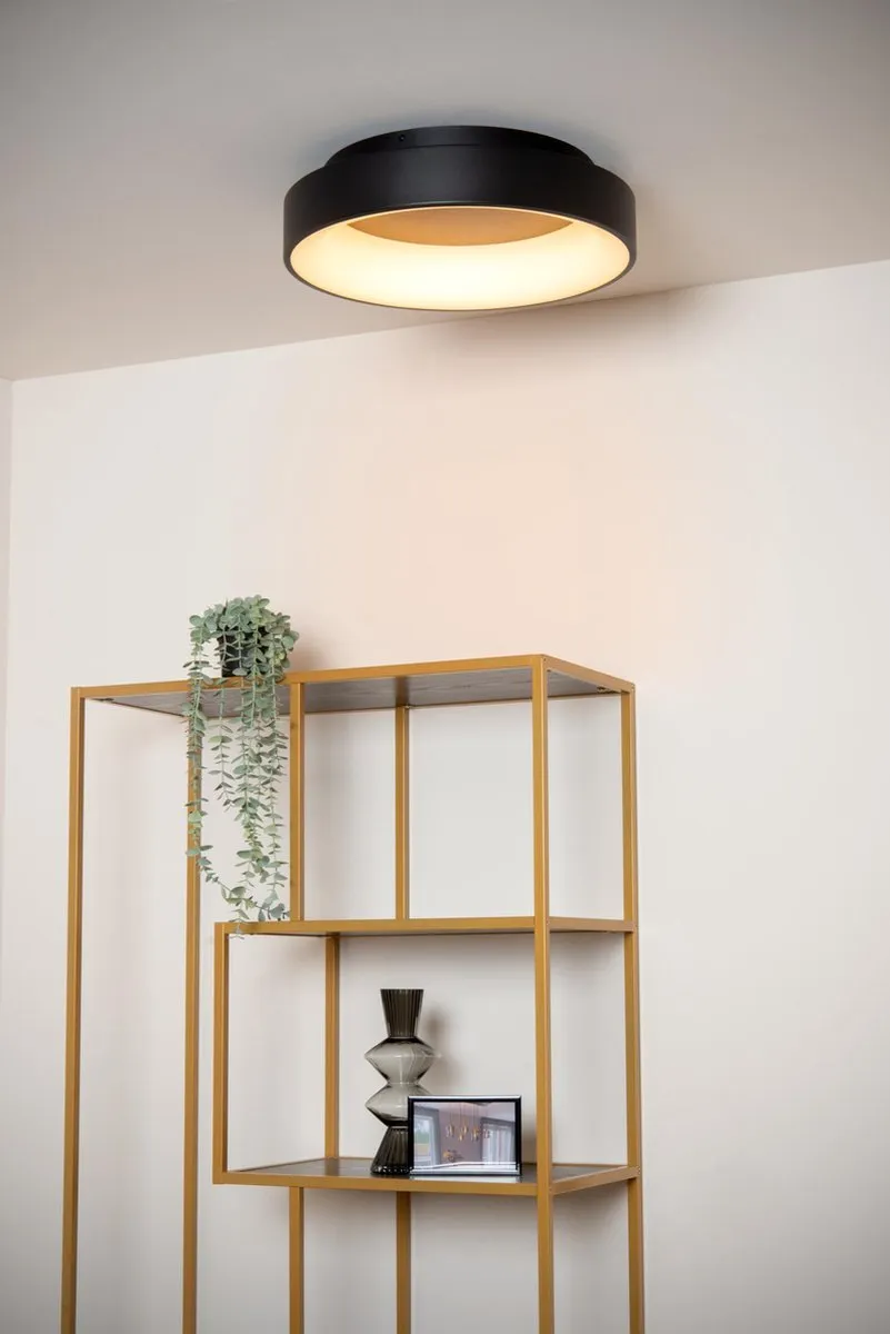 Lucide Mirage Plafondlamp Ø45cm - LED 33W 2700K - Zwart