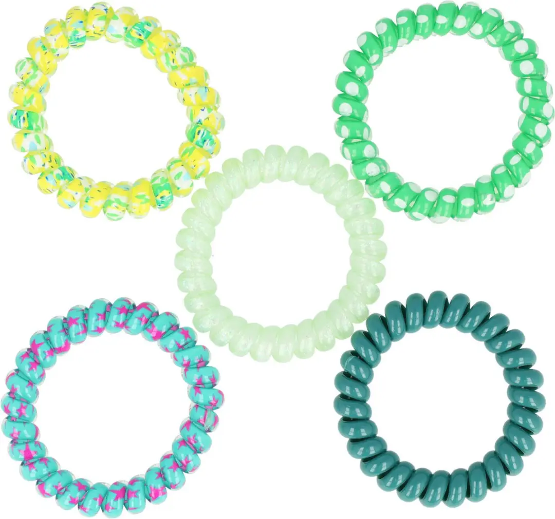 Haarsoires Invisibobble 5cm Haarelastieken - Groen - 10 Stuks