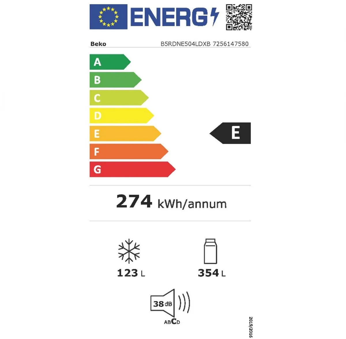 Beko B5RDNE504LDXB Koel-Vriescombinatie 477L - Grijs Metallic - afbeelding 6 van 6