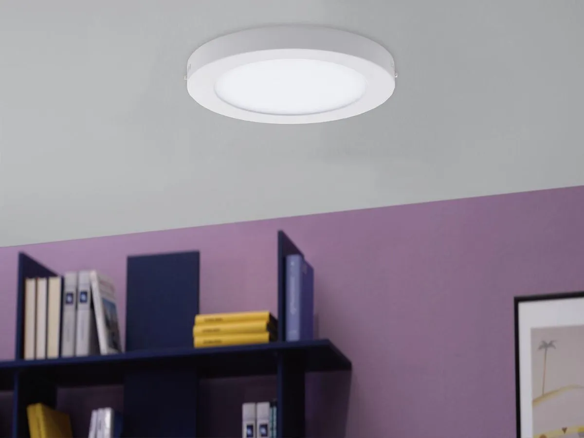 Eglo Fueva 1 LED Opbouwspot Ø170mm - Wit 3000K 1200lm - afbeelding 3 van 5