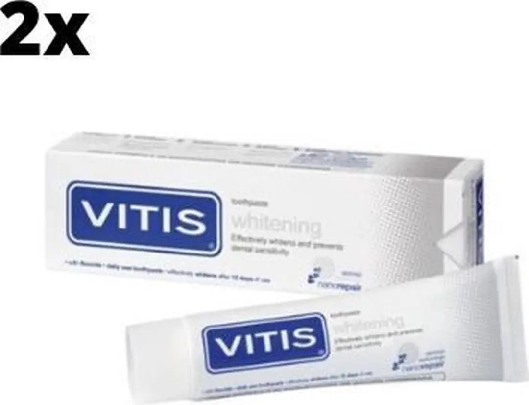 Vitis Whitening Tandpasta 2x75ml