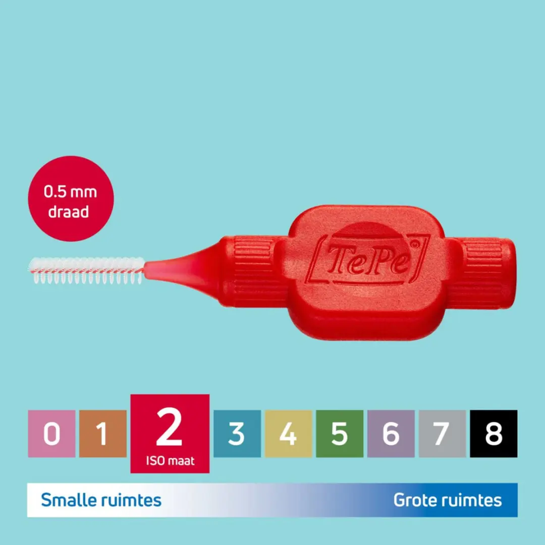 TePe Interdentale Ragers Original 0,5mm Rood - 18 Stuks