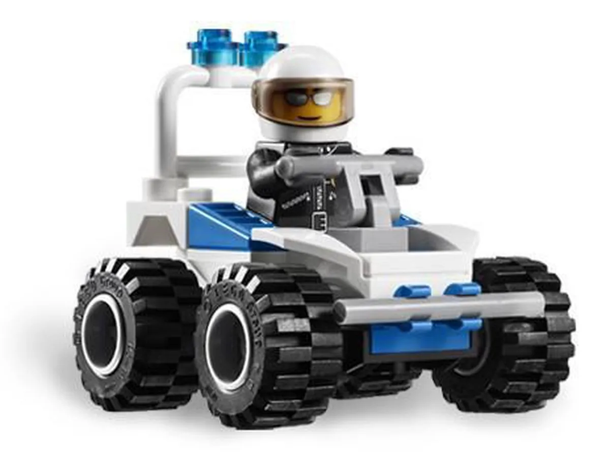 LEGO City Politie Minifiguren 4 Stuks - 57 Onderdelen - Multicolor