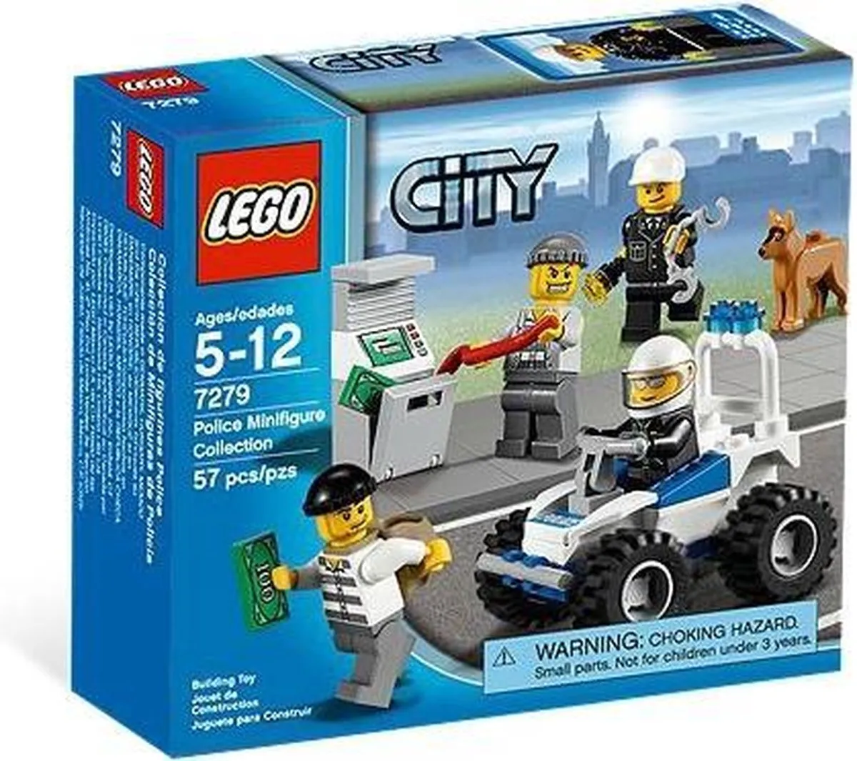 LEGO City Politie Minifiguren 4 Stuks