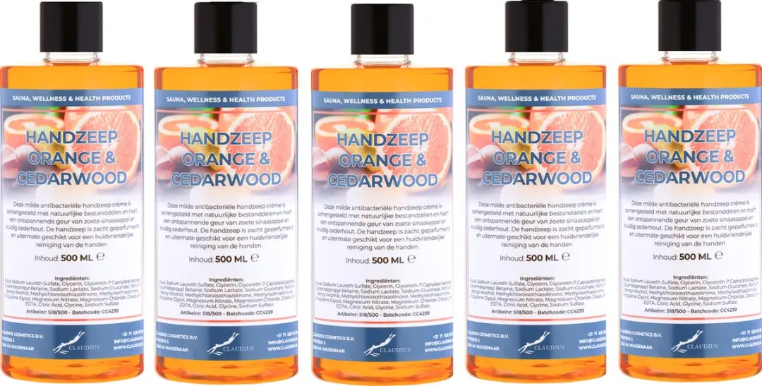 Splashbox Cosmetics Handzeep Sweet Orange & Cedarwood 500ml