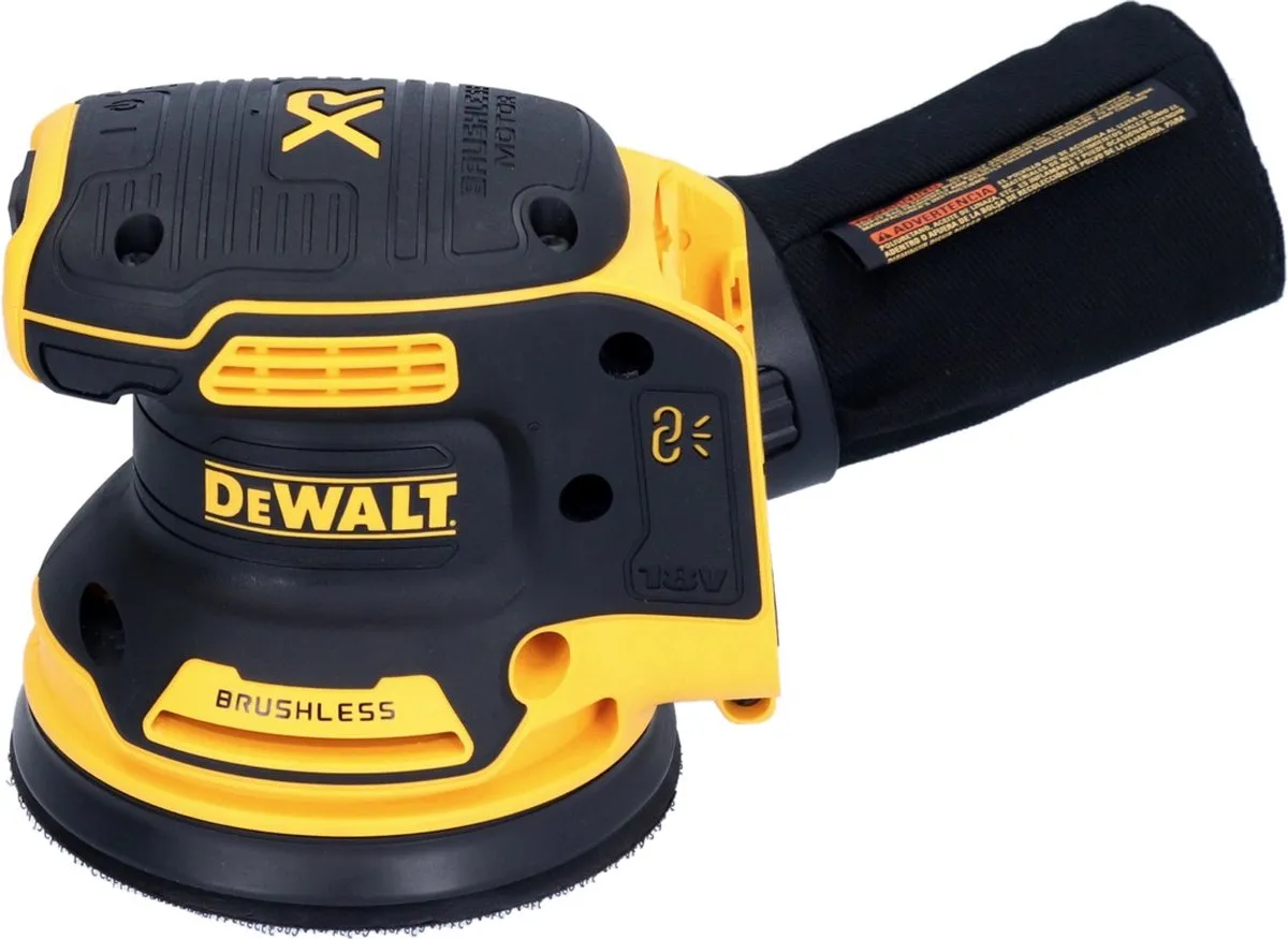 DeWalt DCW210N Excenterschuurmachine 18V - 125mm - 2x Toolbrothers TURTLE schuurschijven