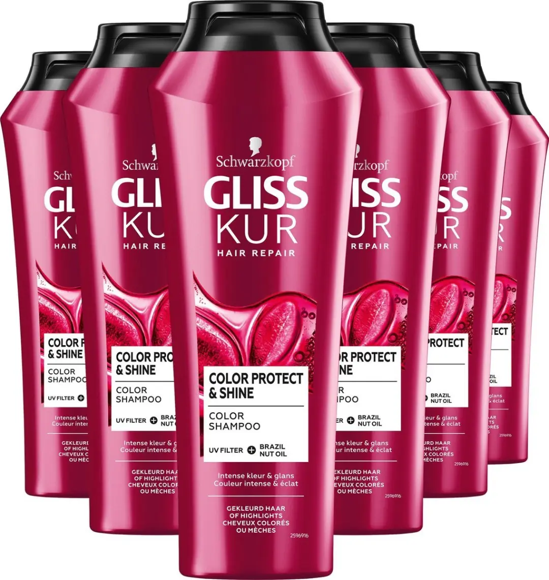 Gliss Kur Color Protect & Shine Shampoo - 6x250ml