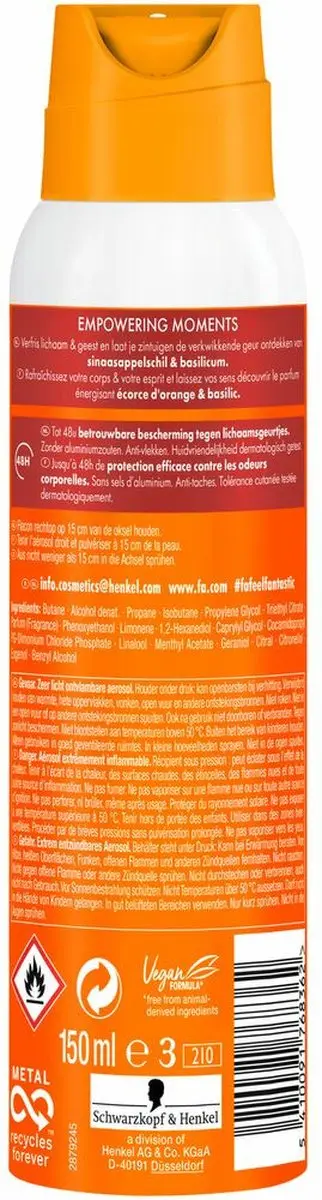 Fa Empowering Moments Deodorant Spray 150ml - 6 Stuks