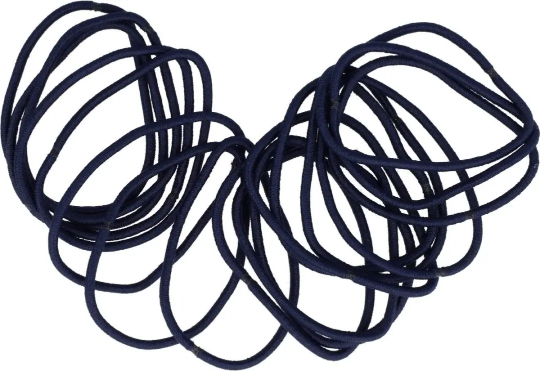 Haarsoires Haarelastieken Basic Blauw - 18 Stuks