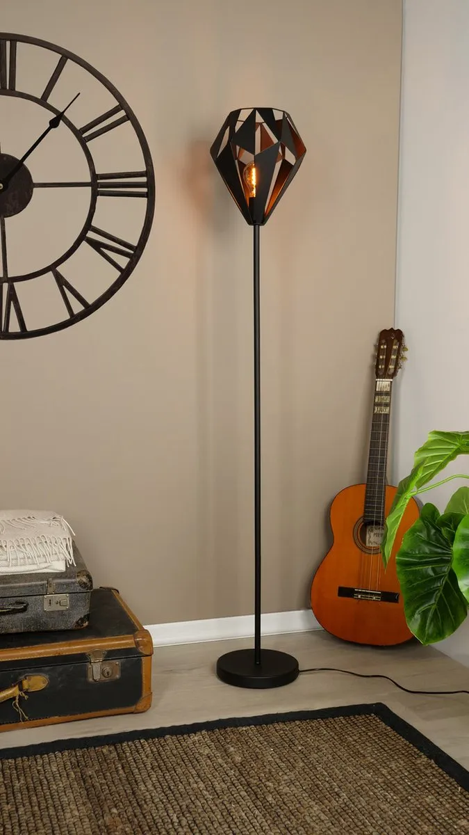 Eglo Carlton 5 Vloerlamp 152,5cm - Zwart