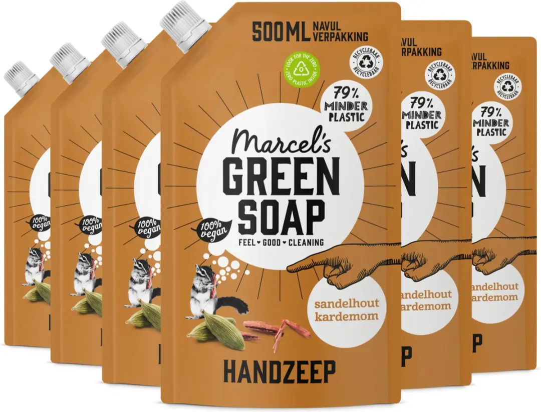 Marcel's Green Soap Handzeep Navulling Sandelhout & Kardemom
