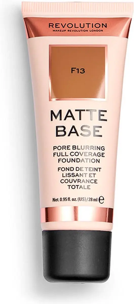Makeup Revolution Matte Base Pore Blurring Foundation F13 - 28ml