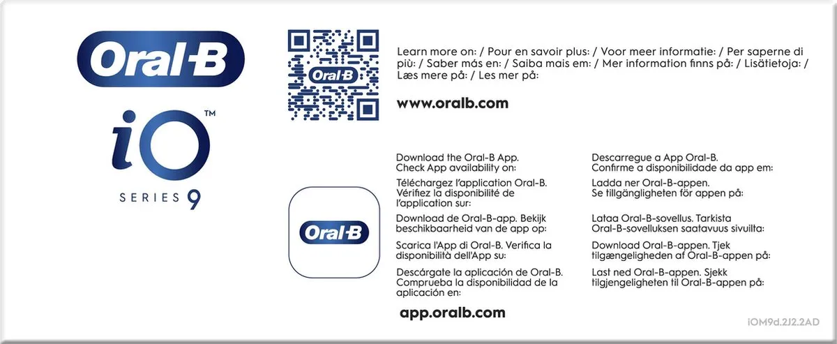 Oral-B iO9 Special Edition Roze/Zwart Elektrische Tandenborstel - 2 Stuks