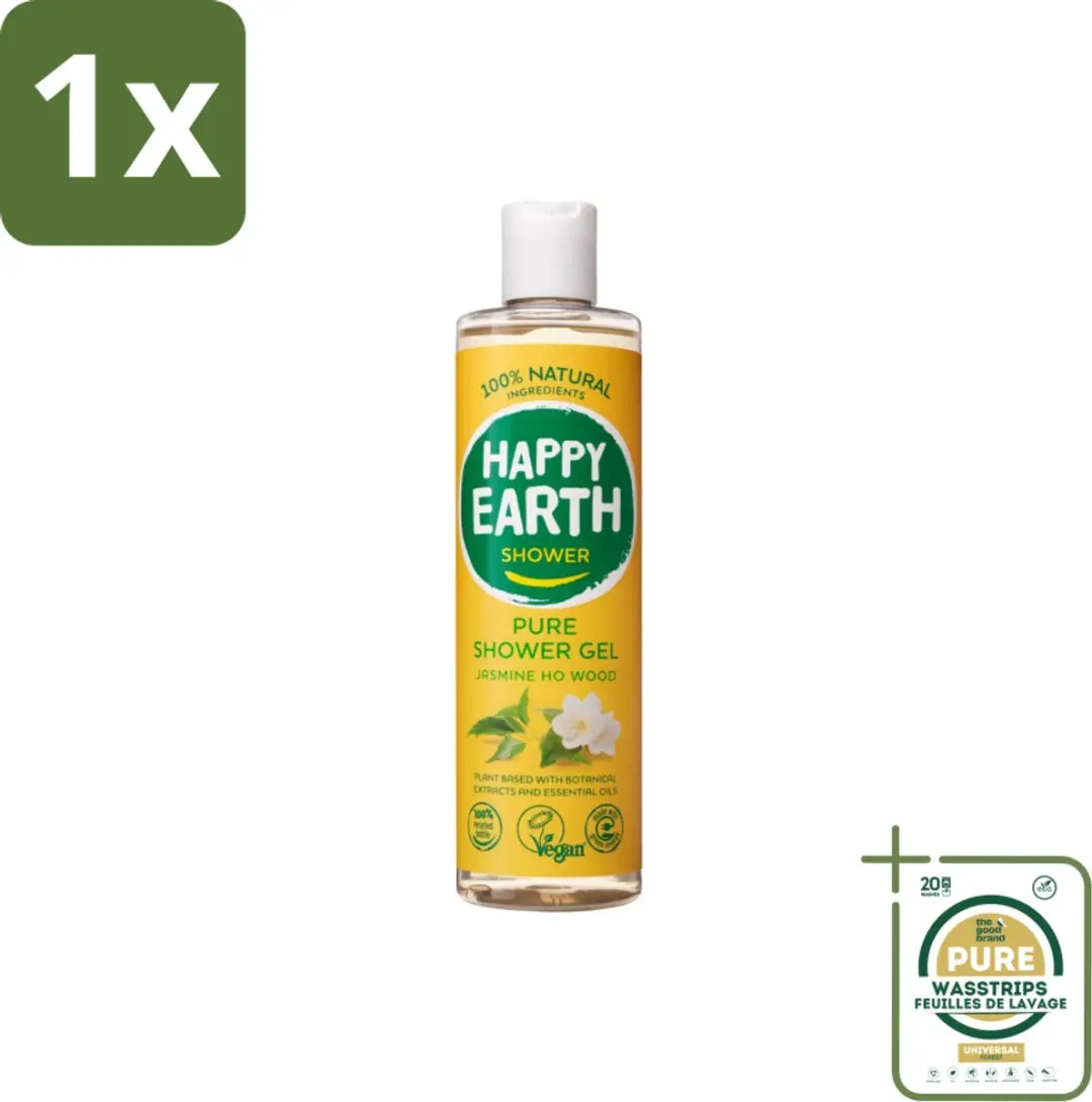 Happy Earth Douchegel Jasmine Ho Wood 300ml