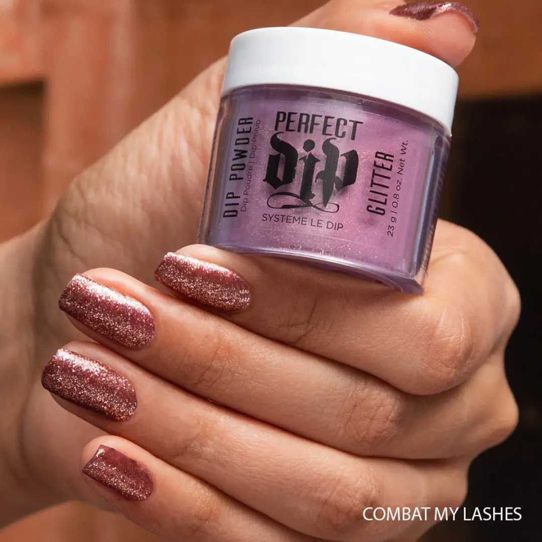 Artistic Nail Design Perfect Dip Poeder 'COMBAT MY LASHES' - 23g - Terra Glitter