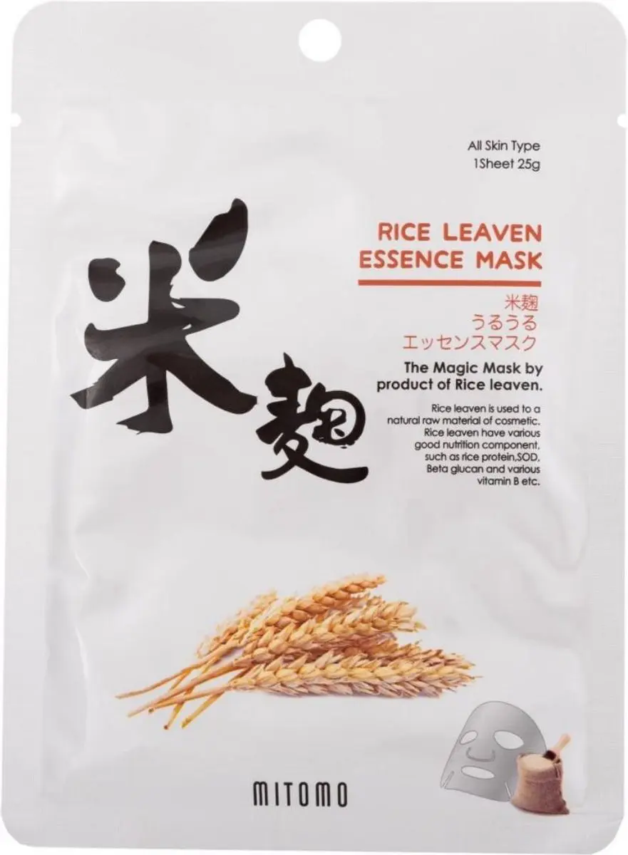 Mitomo Rice Leaven Gezichtsmasker 25g - Transparant