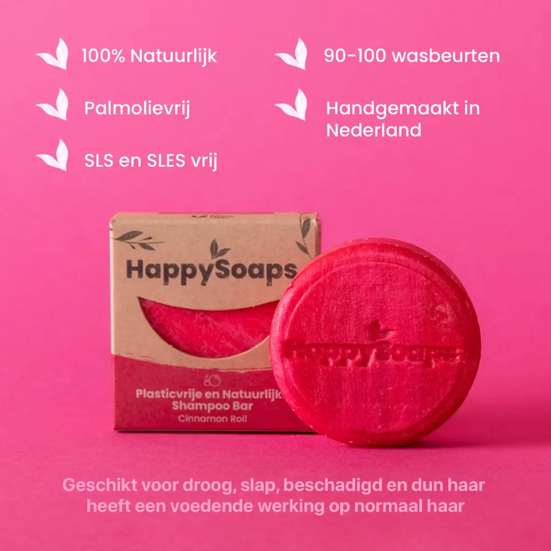 HappySoaps Shampoo Bar Cinnamon Roll - 70g