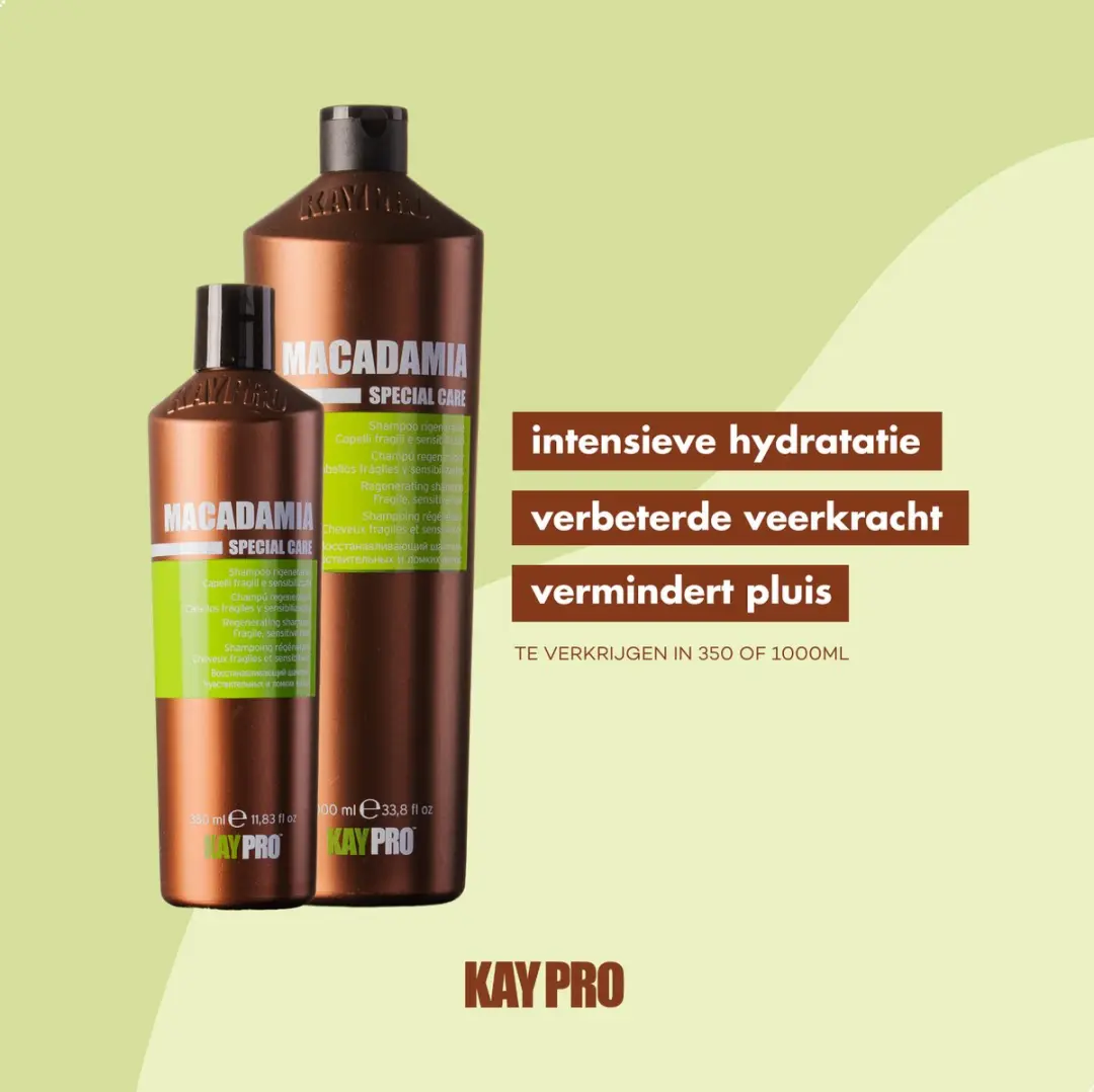 KayPro Macadamia Shampoo 350ml - Fijn Droog Haar