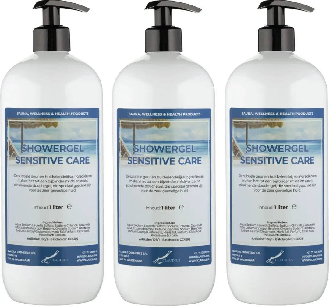 Splashbox Cosmetics Sensitive Care Douchegel 3x1L