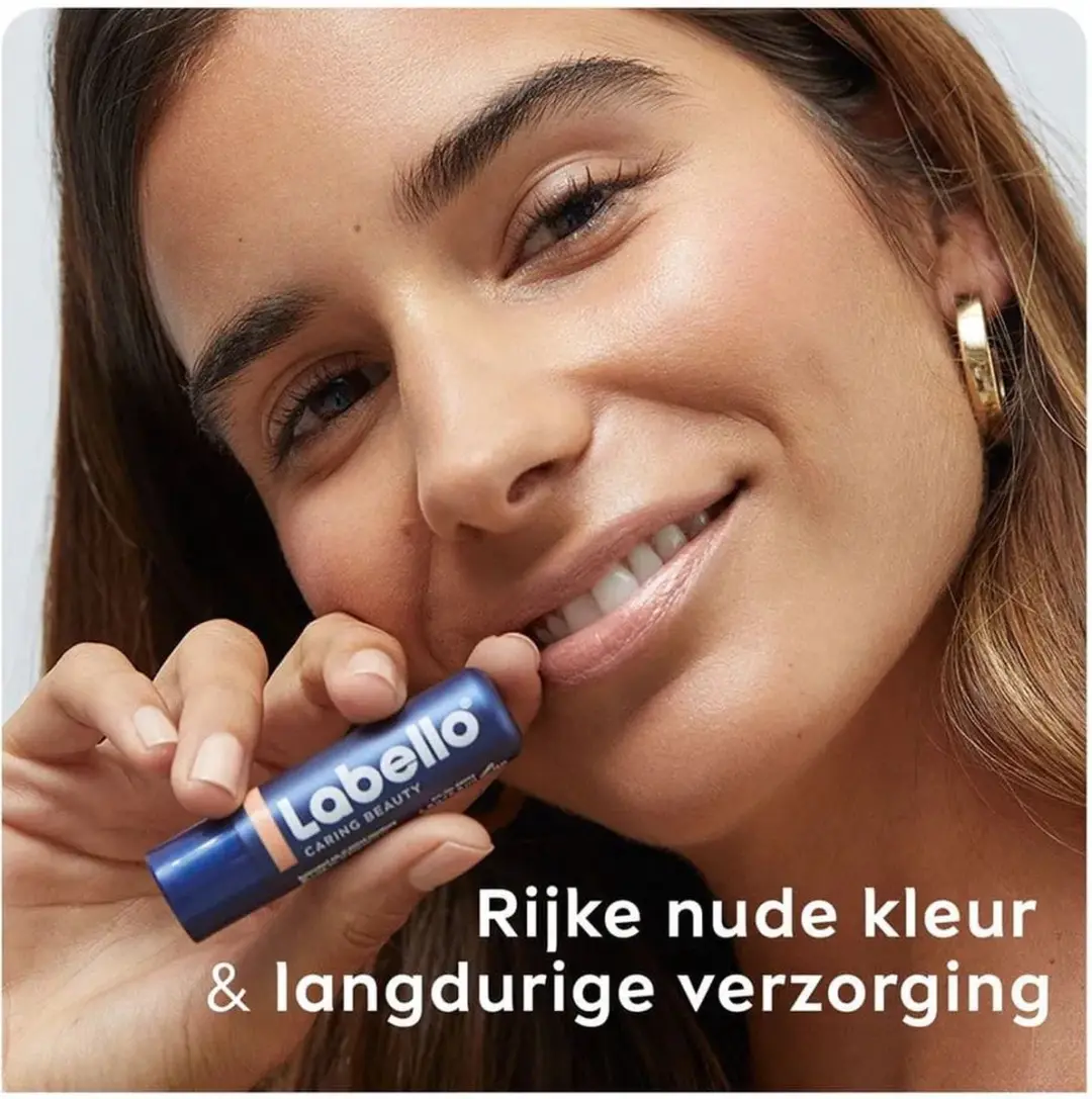 Labello Caring Beauty Nude Lippenbalsem 4.8ml - SPF 15