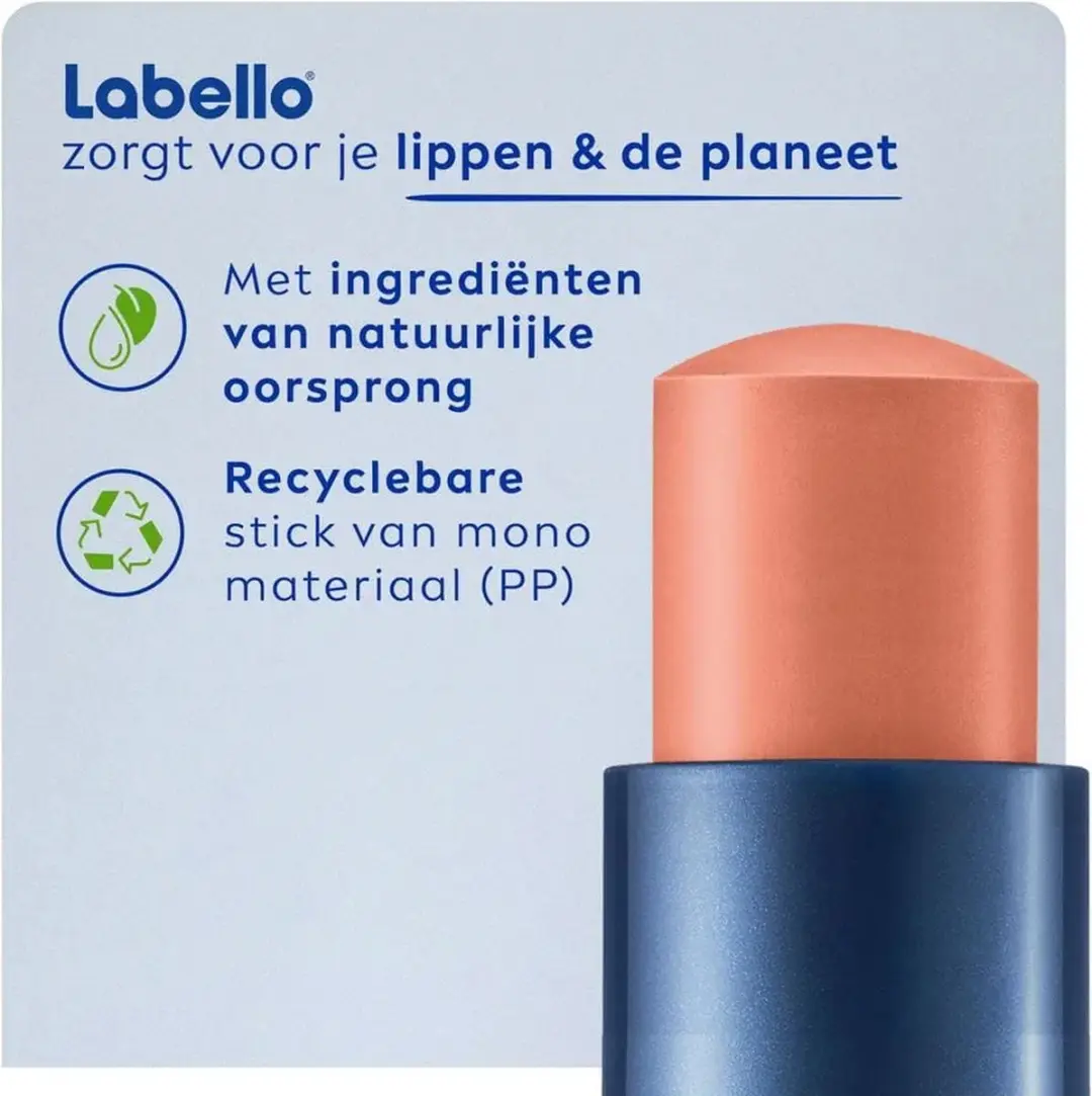 Labello Caring Beauty Nude Lippenbalsem 4.8ml - SPF 15 - afbeelding 6 van 6