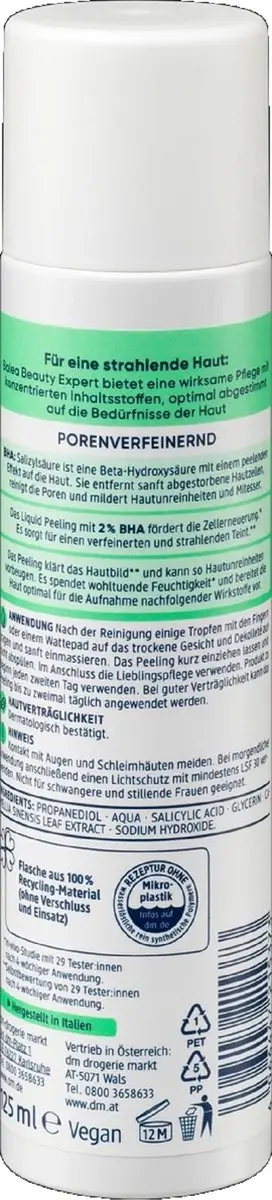 Balea Beauty Expert Liquid Peeling Toner 125ml - 2% BHA