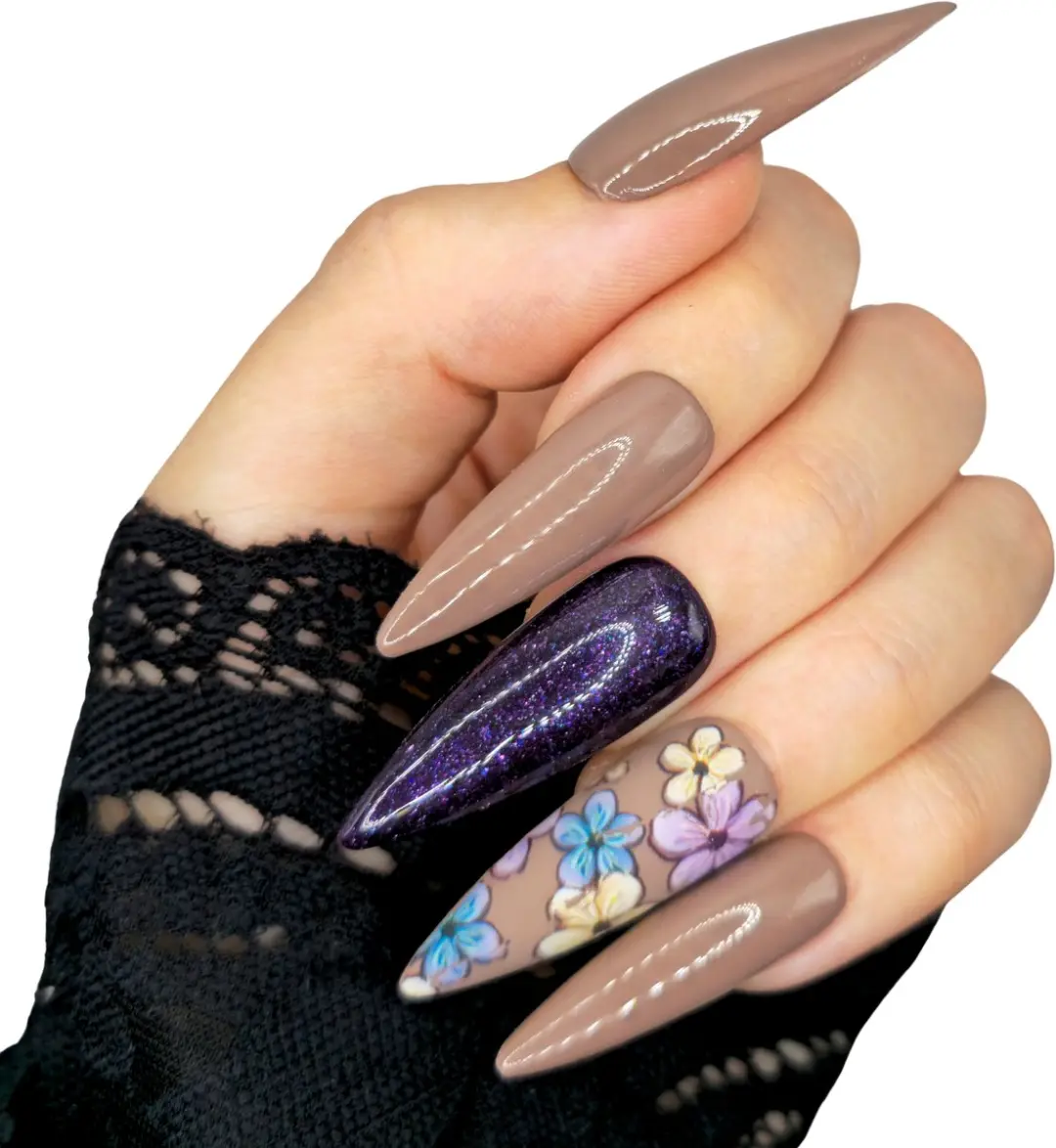 SD Press on Nails B-289 XL Stiletto Kunstnagels