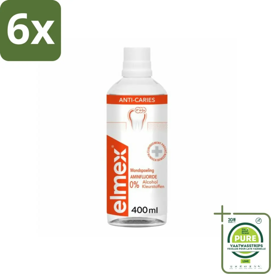 Elmex Anti-Cariës Mondspoeling 400ml - 6 Stuks