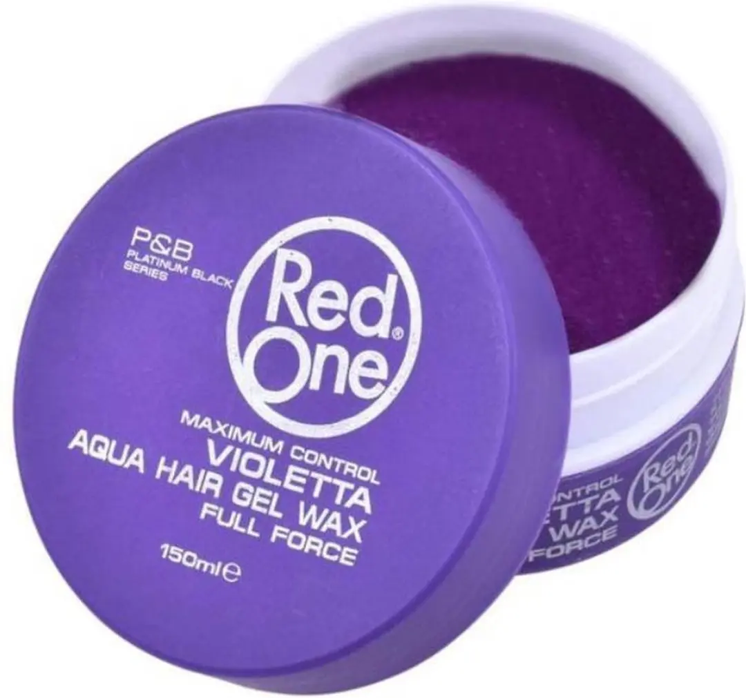 Red One Aqua Hair Wax Violetta Bosbessen 150ml + Ottoman Ultra Strong Hair Gel 150ml - 12 Stuks
