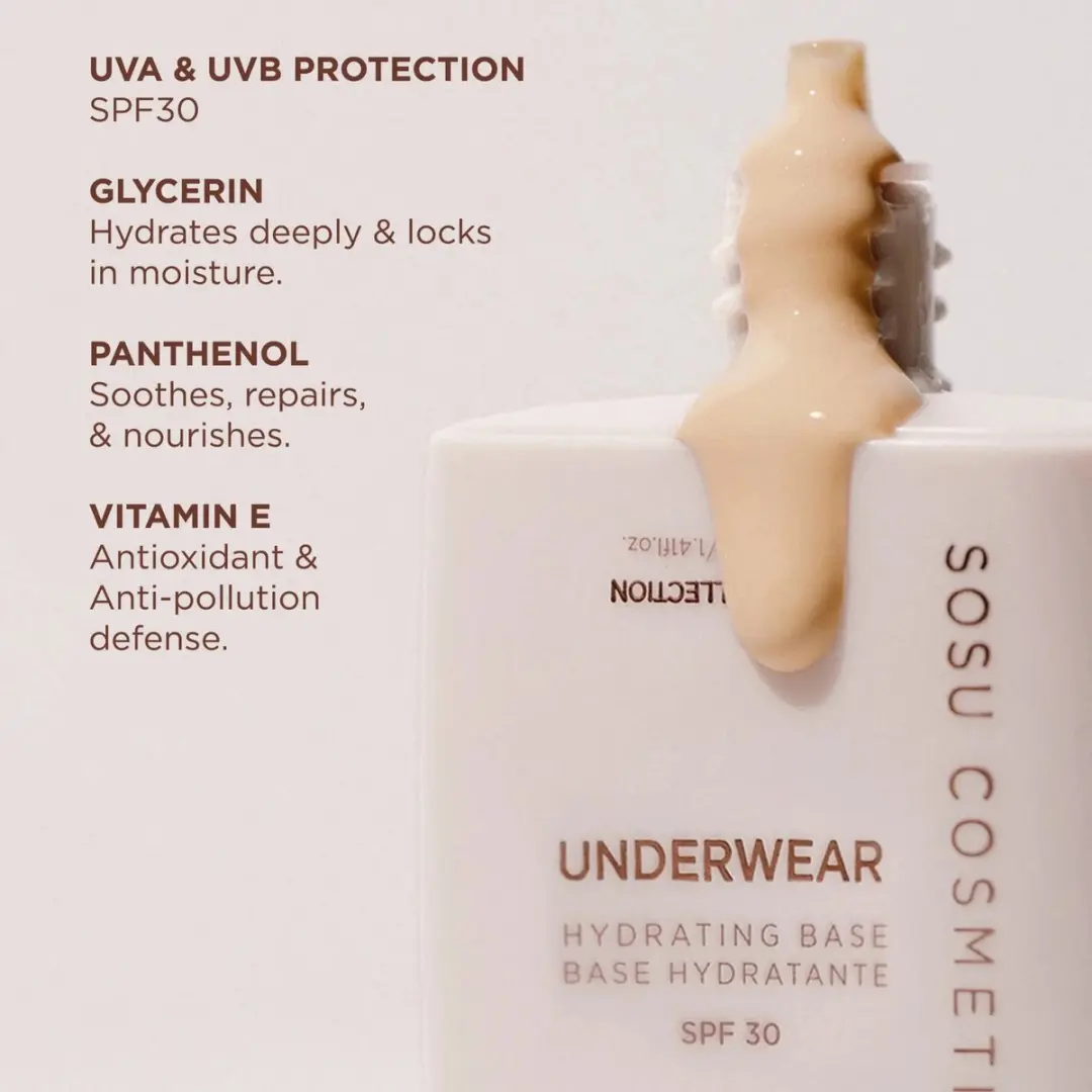 Sosu Underwear Hydrating Base SPF30 - 40ml - Vegan
