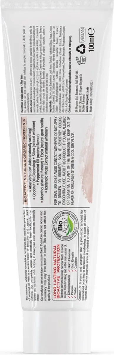 Dr. Organic Virgin Cocosolie Tandpasta 100ml