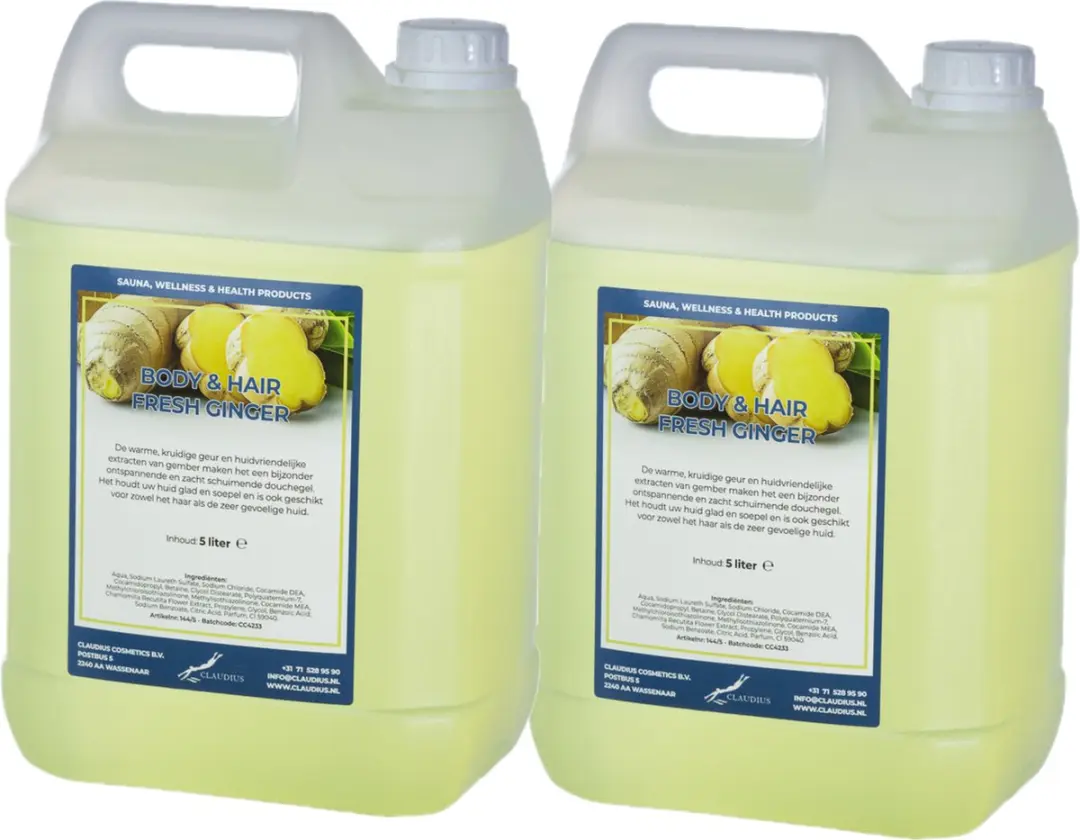Splashbox Cosmetics Body & Hair Fresh Ginger 5L Navulling