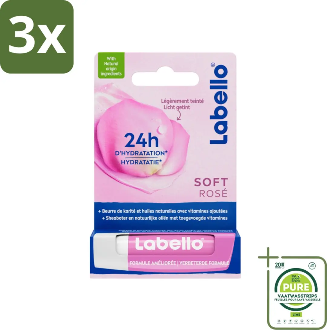 Labello Soft Rosé Lippenbalsem 14g