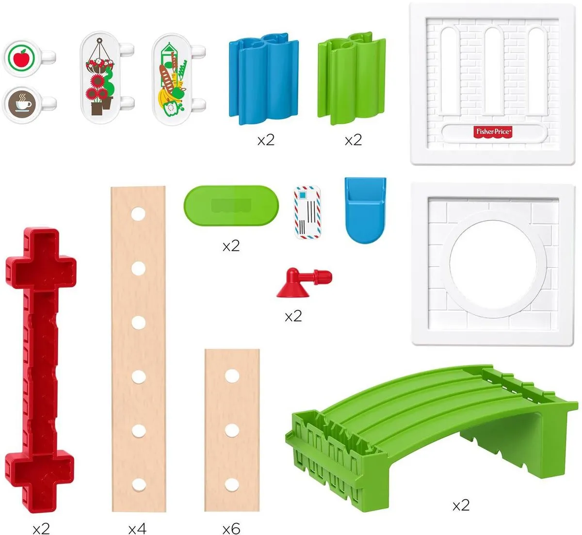 Fisher Price Wonder Makers Uitbreidingsset Build it Up - 25 Onderdelen - Multicolor