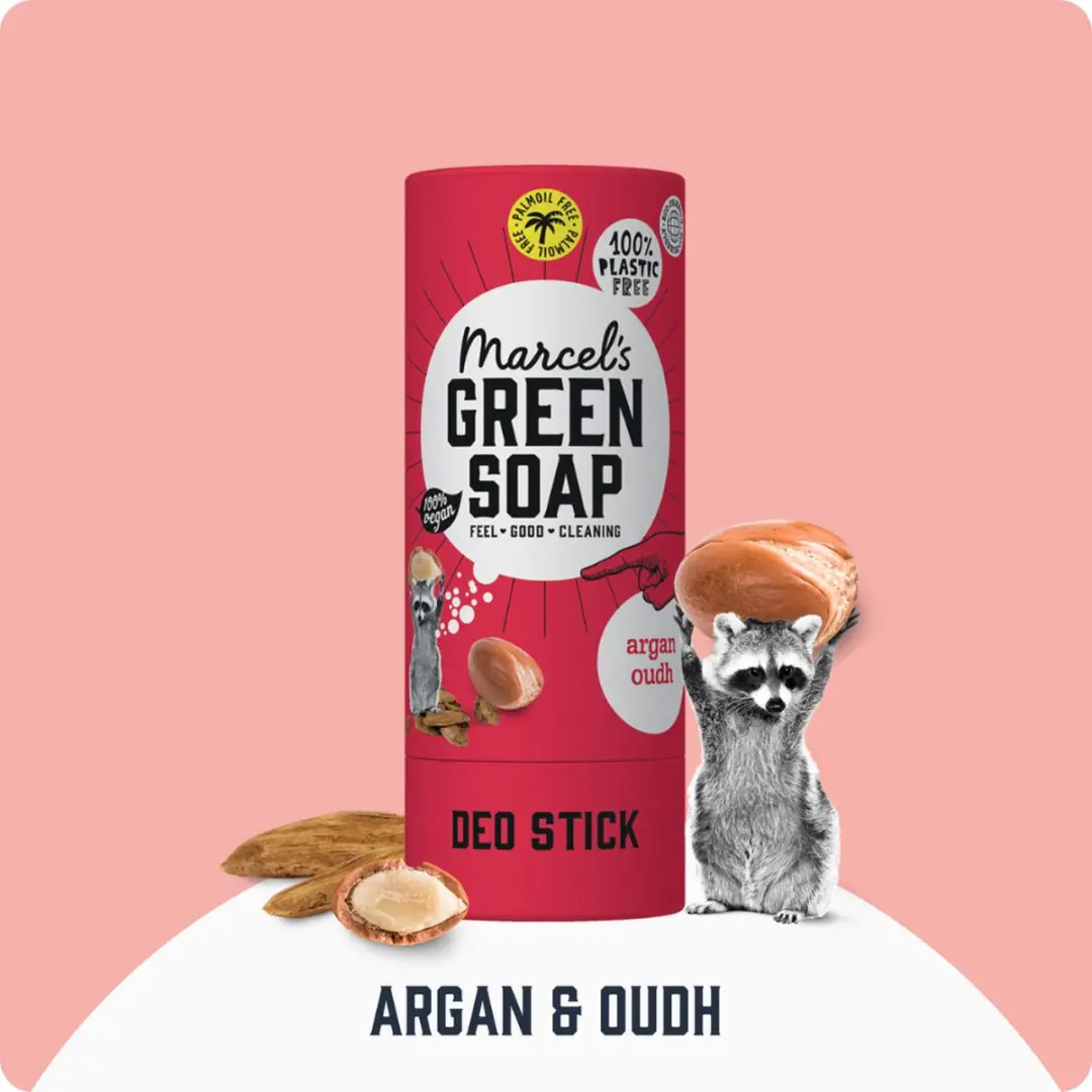 Marcel's Green Soap Deo Stick Argan & Oudh - 20 Stuks